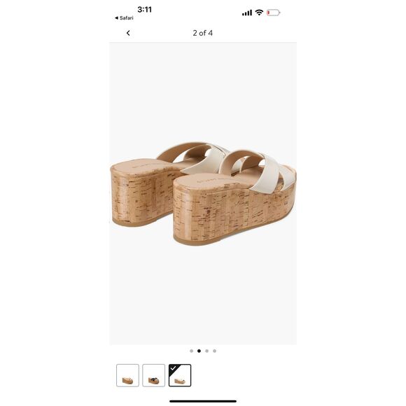 Stuart Weitzman Dayna Platform Wedge Sandal (Women) size - Picture 2 of 7